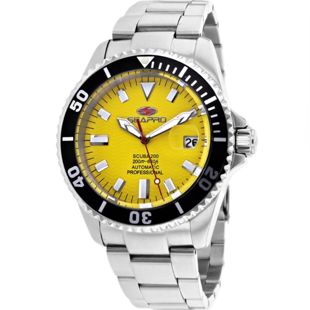 Men's Scuba 200 Auto w/ Yellow Face